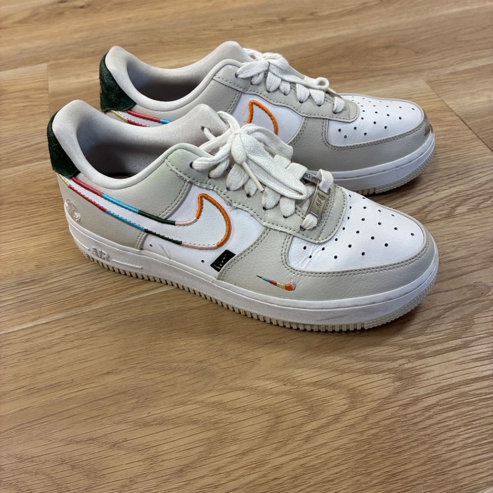 Nike Air Force 1 All Petals United Embroidered Sneakers Women's Size 7.5 Skater